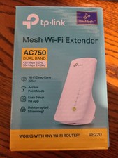 TP-Link RE220 AC750 Wireless Dual Band Wi-Fi Range Extender / Repeater / Booster