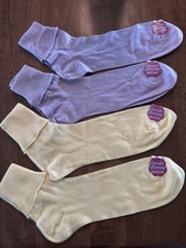 Vintage Carole Joanne Socks Womens Size 11 Wash-Fast 60s 70s Retro Novelty