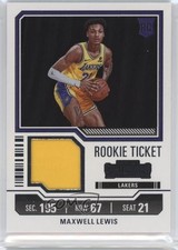 2023-24 Panini Contenders Rookie Ticket Swatches Maxwell Lewis #RTS-MAX 03mh