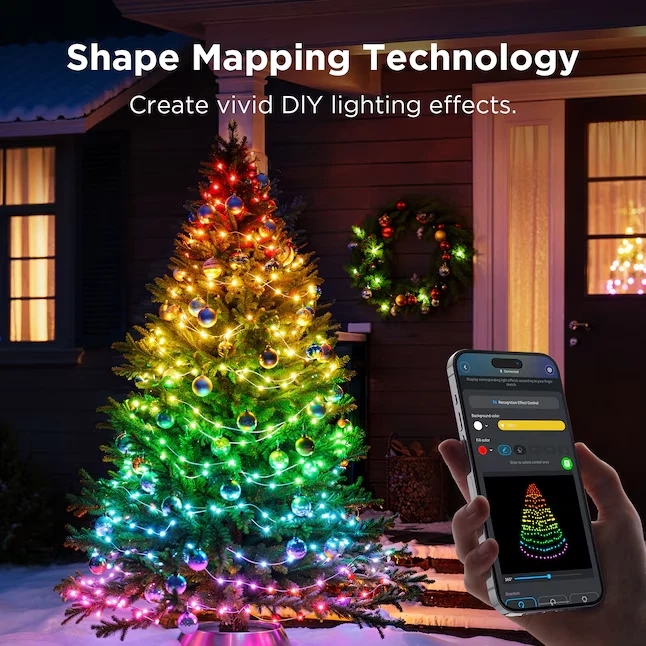 Luces de Navidad Govee 2, RGBWIC 99 FT 300 LEDs Cadena de luces de vacaciones Foto 4 de 4