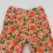 Vintage 1960s Lilly Pulitzer The Lilly Pants Womens 10 Floral Orange White Label