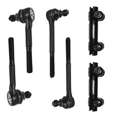 6pc Outer Inner Tie Rod Ends and Tie Rod End Sleeves ES409LT ES409RT ES2004S