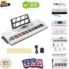 Keyboard Piano Lighted Keys for Beginner Adults Teens Kids, 61 Key Electronic...