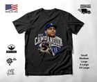 Roy Campanella Baseball T-Shirt Brooklyn Catcher Portrait Art Black