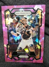 2024 Panini Prizm #108 Buster Posey Pink Cracked  Ice Prizm
