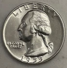 1955 D Washington Quarter - 90% Silver Uncirculated