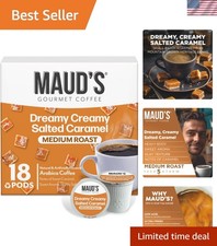 Salted Caramel Flavored Coffee Pods, 18 ct, Medium Roast Flavored Coffee in S...