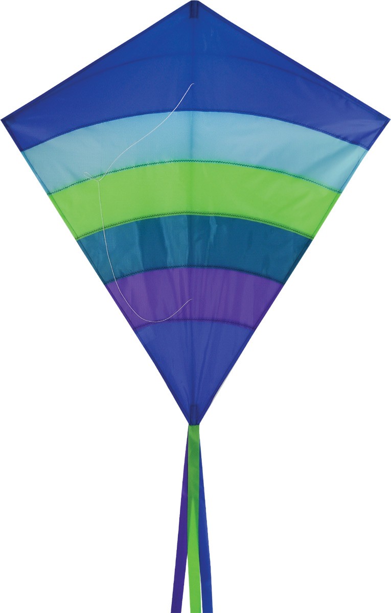 Воздушный змей In The Breeze 39 Diamond Ocean Arch с прочной тканью и длинными хвостами для