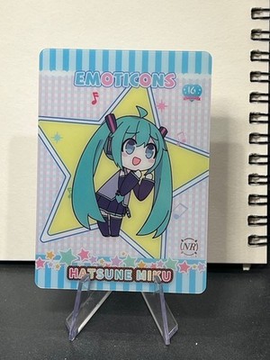 R11 official hatsune miku 16th chibi emoticon worry collectible trading card tcg