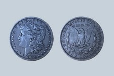 1880 Morgan Silver Dollar $1 Coin Uncertified 0.9 Fineness Silver US Currency