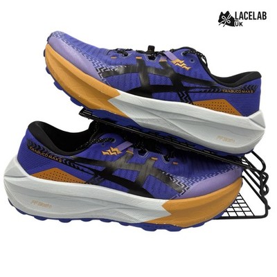 Asics Trabuco Max 5 Größe 12 Herren Navy Trailrunningschuhe 