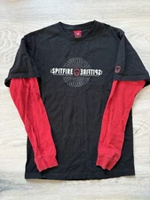 Vintage Spitfire Long sleeve Two Tone Shirt M
