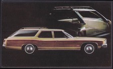 1972 Pontiac Grand Safari Station Wagon Dealer Postcard