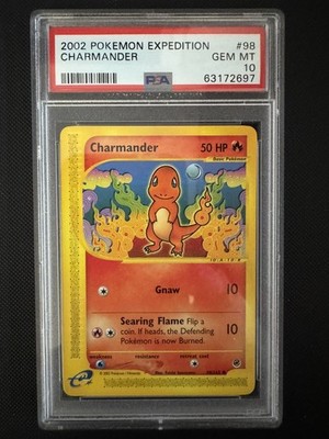 2002 Pokemon Expedition #98 Charmander PSA 10 sehr selten 