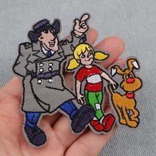 90s Cartoon Embroidery Patch Police Officer Iron On Patches For Clothing Thermoa