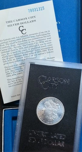 1878-CC *GSA* Morgan Silver Dollar **Outstanding White GEM BU**