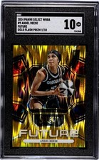 2024 Panini Select Future Angel Reese #9 Gold Flash Prizm /10 (RC) SGC 10