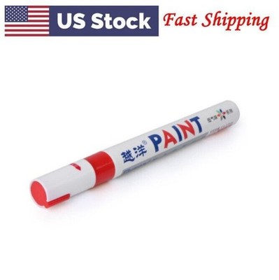 Waterproof Paint Marker Pen Permanent Tire Tyre Tread Rubber Metal Access Red US