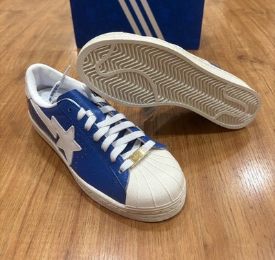 Adidas Originals x BAPE Superstar (BLUE/FTWWHT/OWHITE) Mens 5