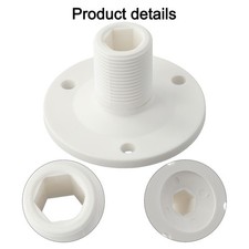 Support de base d'antenne en nylon 25 mm finition blanche élégante pour applic