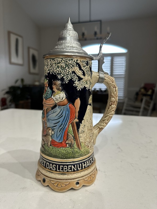 Vintage German Musical Beer Stein