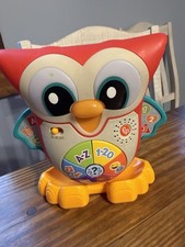 FISHER PRICE Linkimals Light-Up  Learn Owl, Interactive English Talks ABCs 123s