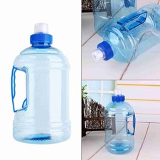 New 1L Drink Water Bottle Cap Kettle PET Sport Picnic Blue