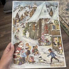 VINTAGE ADVENT CALENDAR BY RS STUTTGART-ROHR, MADE IN WESTERN GERMANY n1