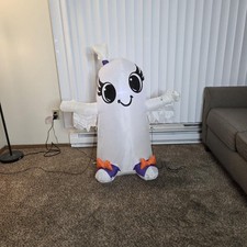 Gemmy Airblown Inflatable Halloween Ghost Girl 4 FT Lighted Yard Decor READ