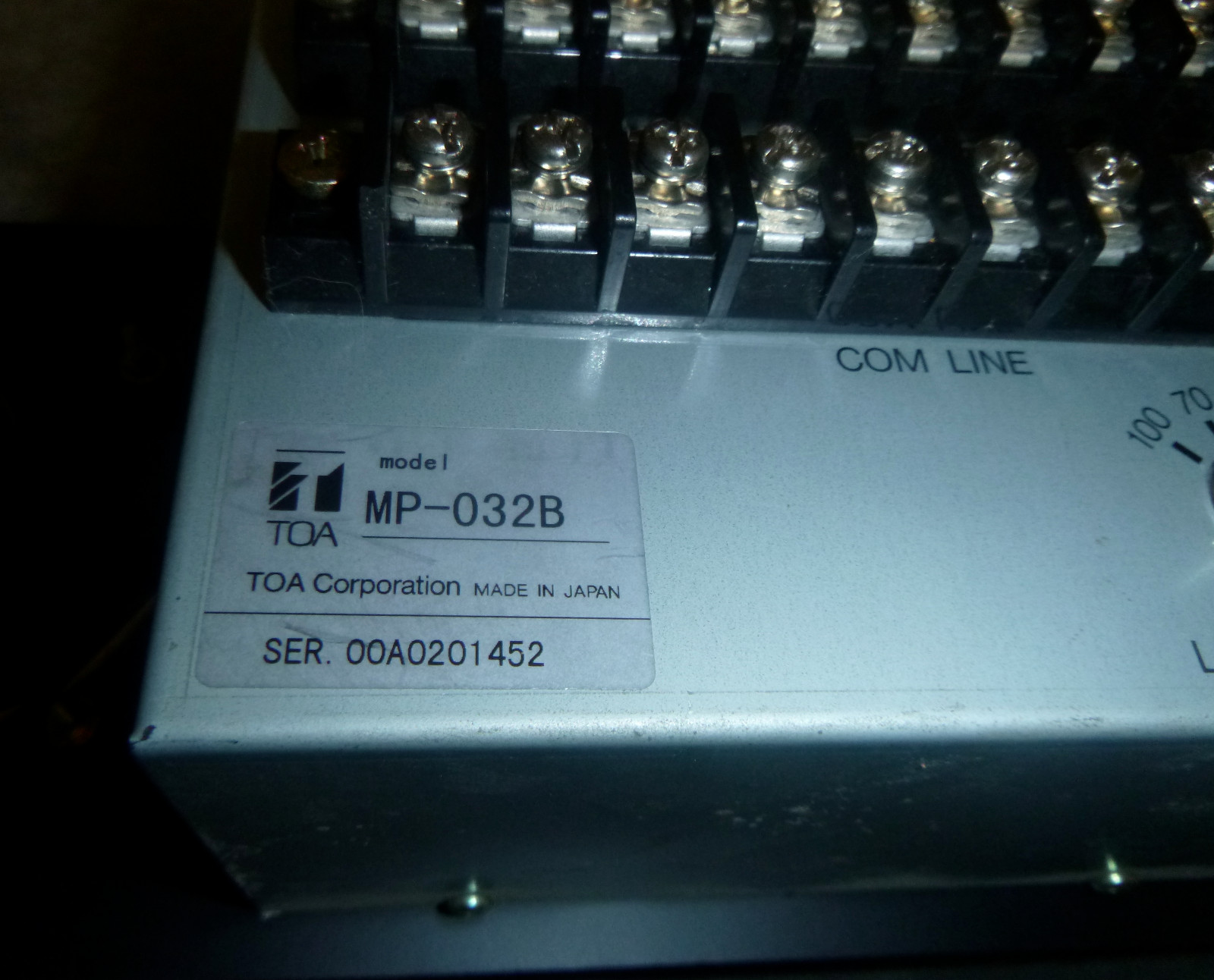 TOA MP-032B Rack mount audio monitor