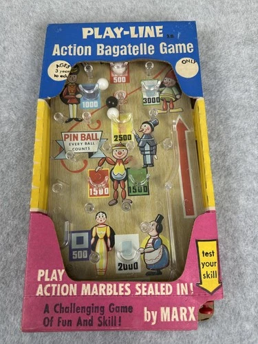 Vintage MARX Toys PLAY-LINE Pinball G72 Bagatelle Game 1972