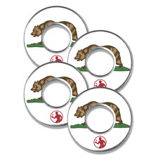California Washer Toss Game Set, 2.5 Inch Metal Throwing Washers, Set of 4