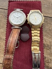 LOT 2 WATCHES CITIZEN CHRONOGRAPH + KAMATZ PARIS QUARTZ 38mm – FOR REPAIR