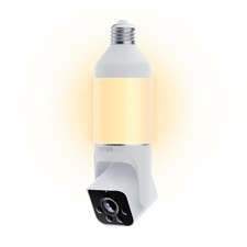 Bulb Cam Security Camera, 2K HD Outdoor Light Bulb Camera, Color Night Vision...