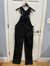 Dickies Women s Black Relaxed Fit Bib Overalls Size Small New With Tags