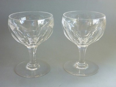 Thomas Webb Royal Yacht - 2 Champagnerglas Coupe - Sherbert - geschliffenes Kristall