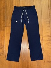 Figs Kade Cargo Scrub Pants Womens XS Navy Blue Technical Collection Medical