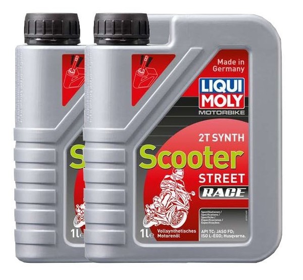 Liqui Moly 1053 Motorbike 2T Synth Scooter Streetrace MotoröL 2X1 Liter-image