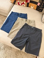 Hurley H20-DRI shorts Youth 14 - 8" inseam - Pack of 3 - Navy/Khaki/Charcoal