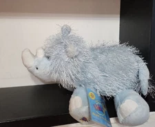 Ganz Webkinz Blue Rhino Rhinoceros Plush Stuffed Toy UNUSED SEALED CODE 8" NWT