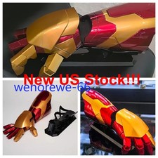 US  1:1 Iron Man MK42 Gauntlet Arm Wearable Armor Voice/Remote Control Cosplay