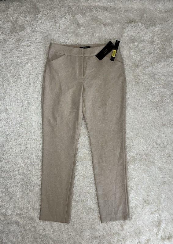 NWT Alex Marie Lucy Pants Tan 6 Original $79 Tailored 30.5" Inseam NEW WITH TAGS