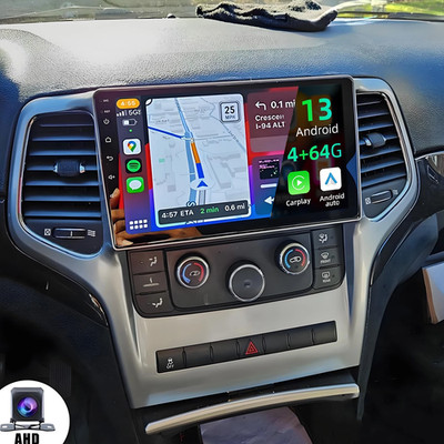 Car Radio Stereo Carplay For 2011-2013 Jeep Grand Cherokee 4+64G 9in Player FM