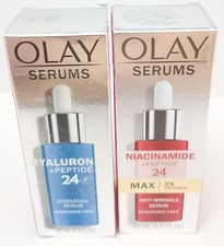 2x LOT Olay Serums Niacinamide Hyaluronic Peptide 24 1.3 fl oz 40ml