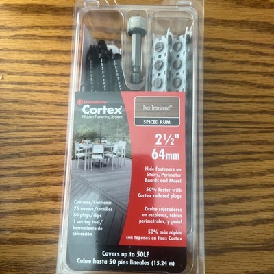 FastenMaster FMCTX-TX75TSSR Cortex Trex Transcend 75 Screws  Spiced Rum, 2-1/2 