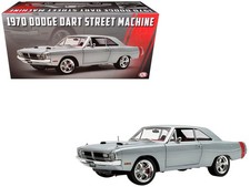 1970 Dodge Dart 440 Street Machine Silver Metallic 118 Diecast Model Car - Acme 1970 Dodge Dart 440 Street Machine Silver Metallic 118 Diecast Model Car - Acme