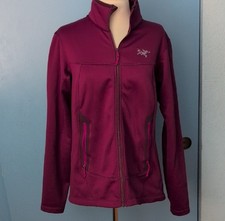 ARC'TERYX Full Zip Fleece Lined Jacket Polartec Large Women Medium Magenta