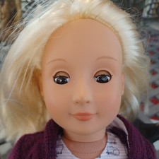 Our Generation Growing Braids Doll 18" Blond Hair Brown Eyes 