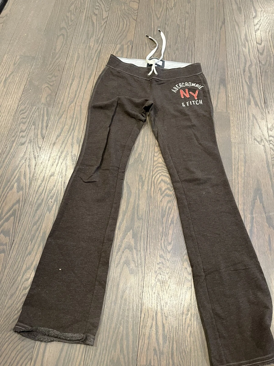 Vintage Abercrombie & fitch Sweat Pants Bootcut Brown Size XS Y2K