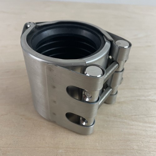 Morsetto Riparazione Tubi Kit Riparazione Tubi Emergenza per Acciaio Inox 60mm-65mm/2,5 in - Foto 2 di 11